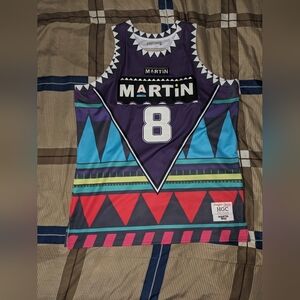 Headgear Classics Martin Purple Tribal Basketball Jersey